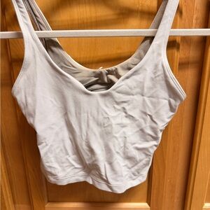 White lululemon athletic top